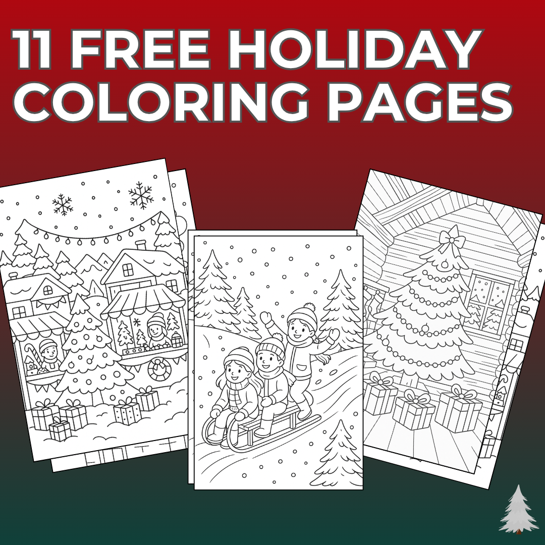 11 Free Holiday Coloring Pages from Sierra and Pine