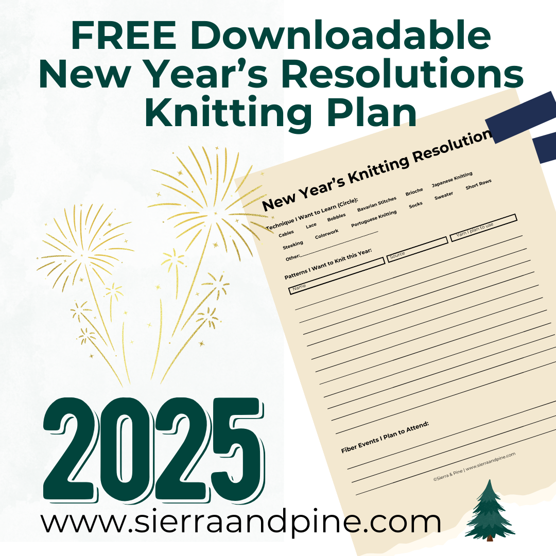 Free Downloadable New Year's Resolutions Knitting Plan