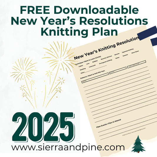 Free Downloadable New Year's Resolutions Knitting Plan
