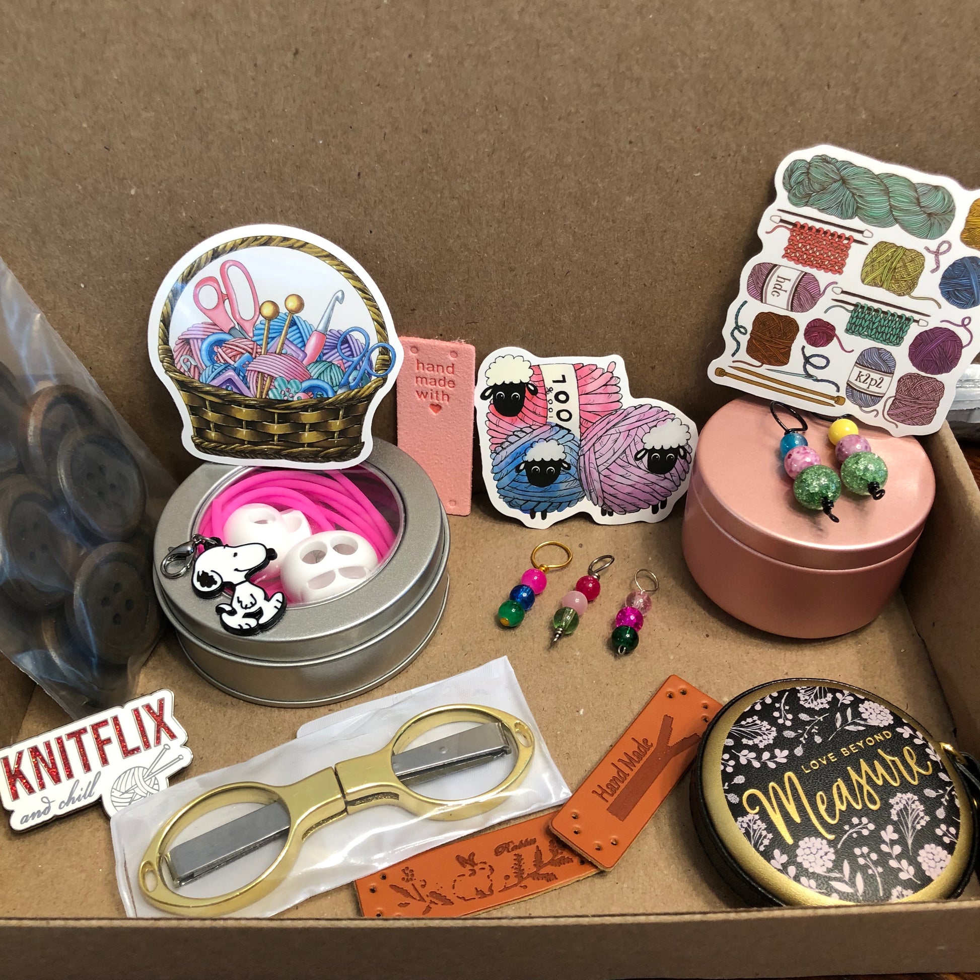 Self Indulgent box for knitters by Sierra and Pine