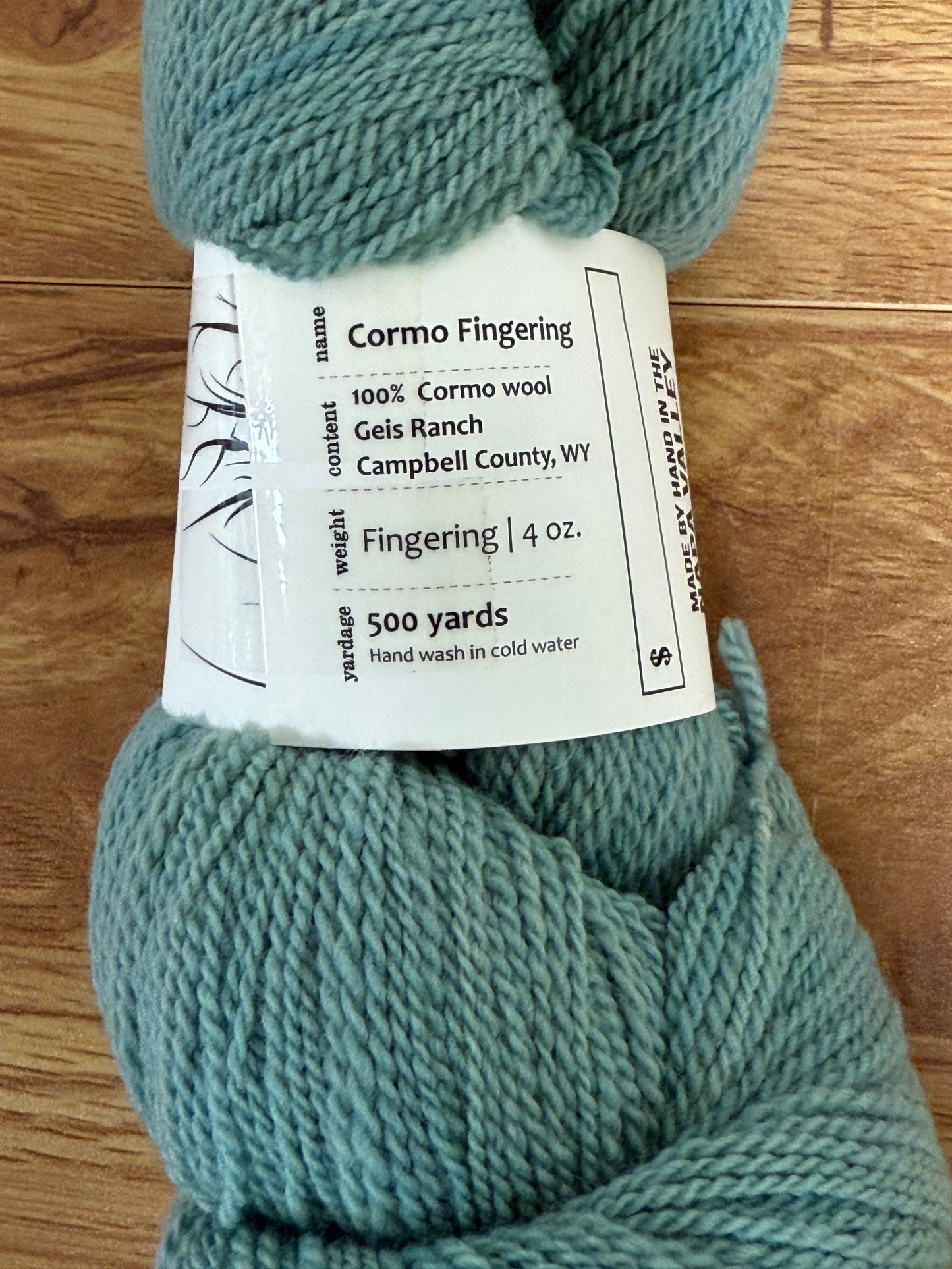 DESTASH: Sincere Sheep Cormo Fingering teal