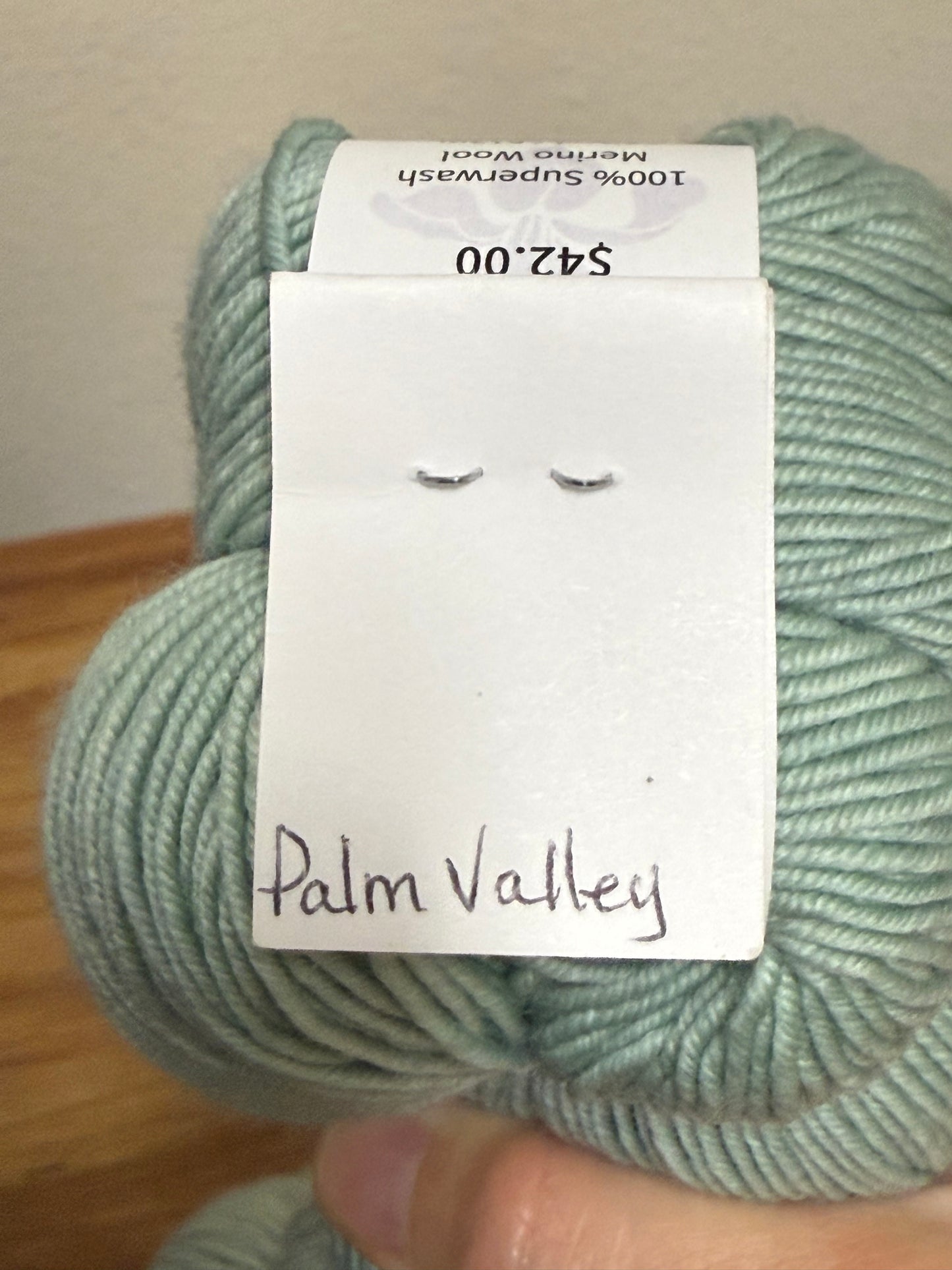 DESTASH: Miss Babs Keira Sport-weight yarns in colors Walnut (1) & Palm Valley (2)