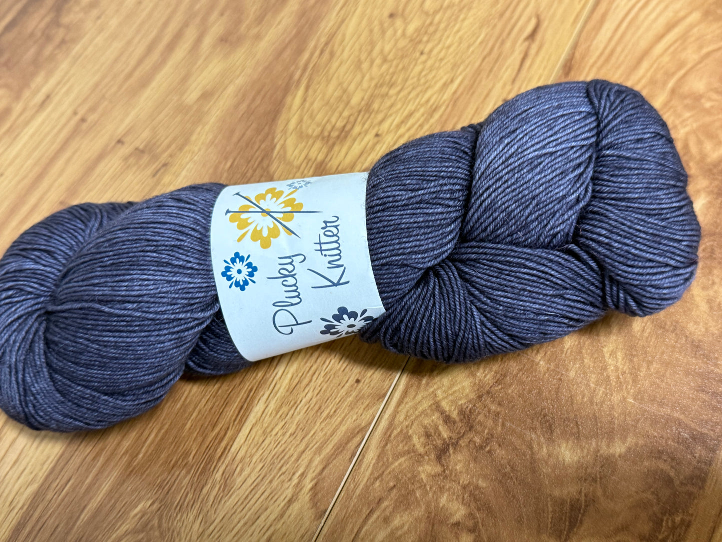 DESTASH: 1 skein of The Plucky Knitter Plucky Feet in colorway Lonesome Highway