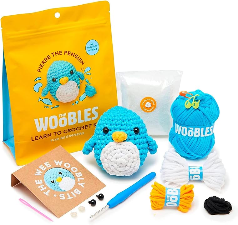 The Woobles Crochet Kit - Pierre the Penguin