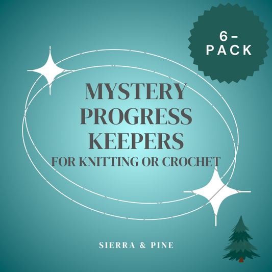 Mystery Progress Keepers Set for Knitting OR Crochet - Pack of 6