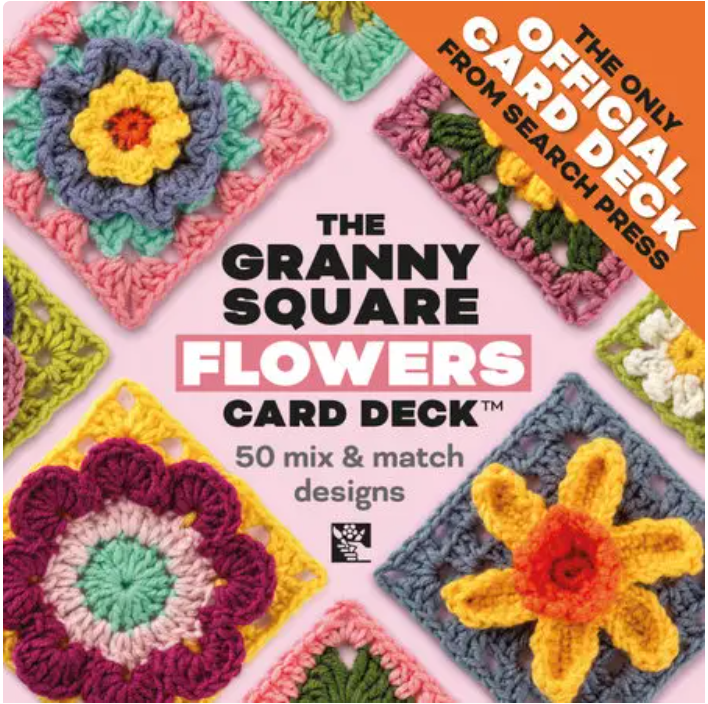 The Granny Square Flowers Card Deck - 50 mix & match designs
