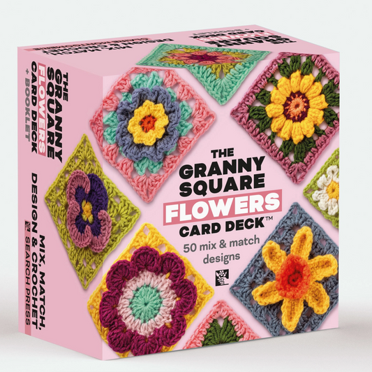 The Granny Square Flowers Card Deck - 50 mix & match designs