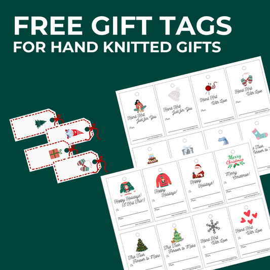 FREE Downloadable Knitters Gift Tags