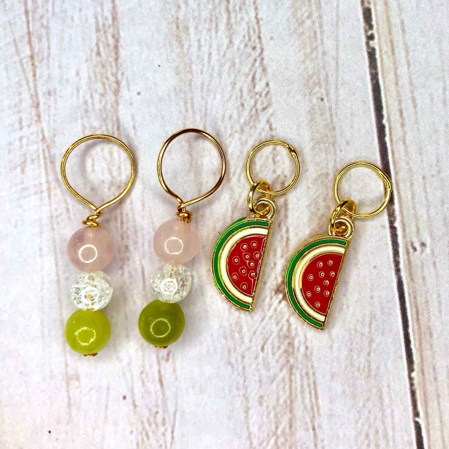 Watermelon 4 pcs Stitch Markers