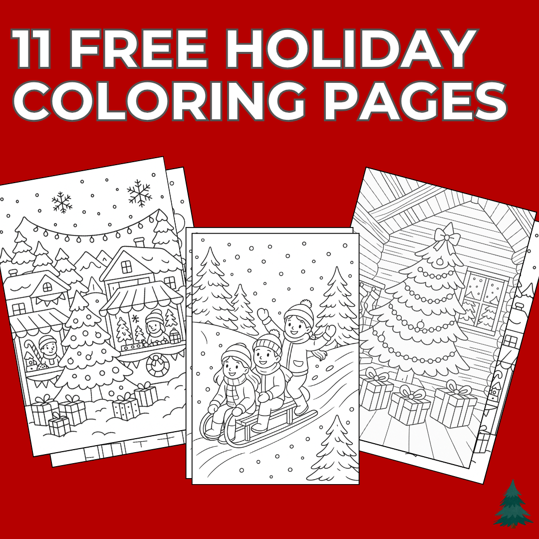 11 Free Holiday Coloring Pages from Sierra and Pine