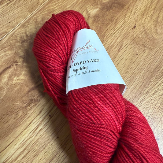 Anzula Squishy in colorway Red Shoe