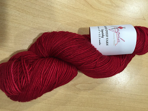 Anzula Squishy in colorway Red Shoe