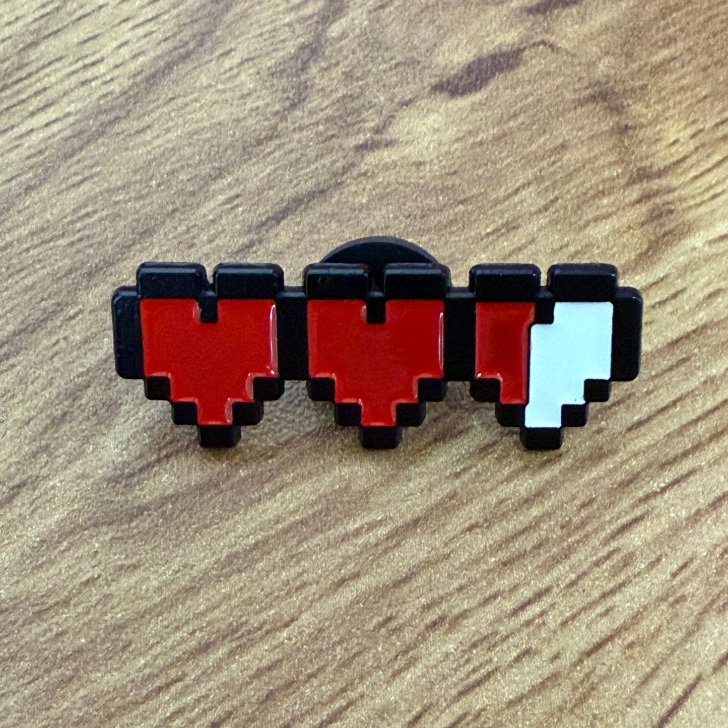 Hearts Life Video Game Enamel Pin