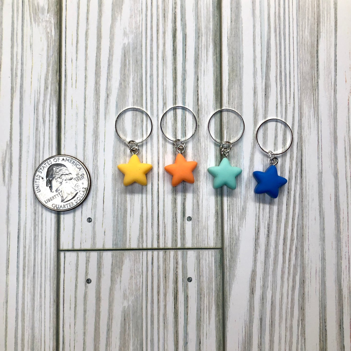Under the Sea Stars 4pcs Stitch Markers Set