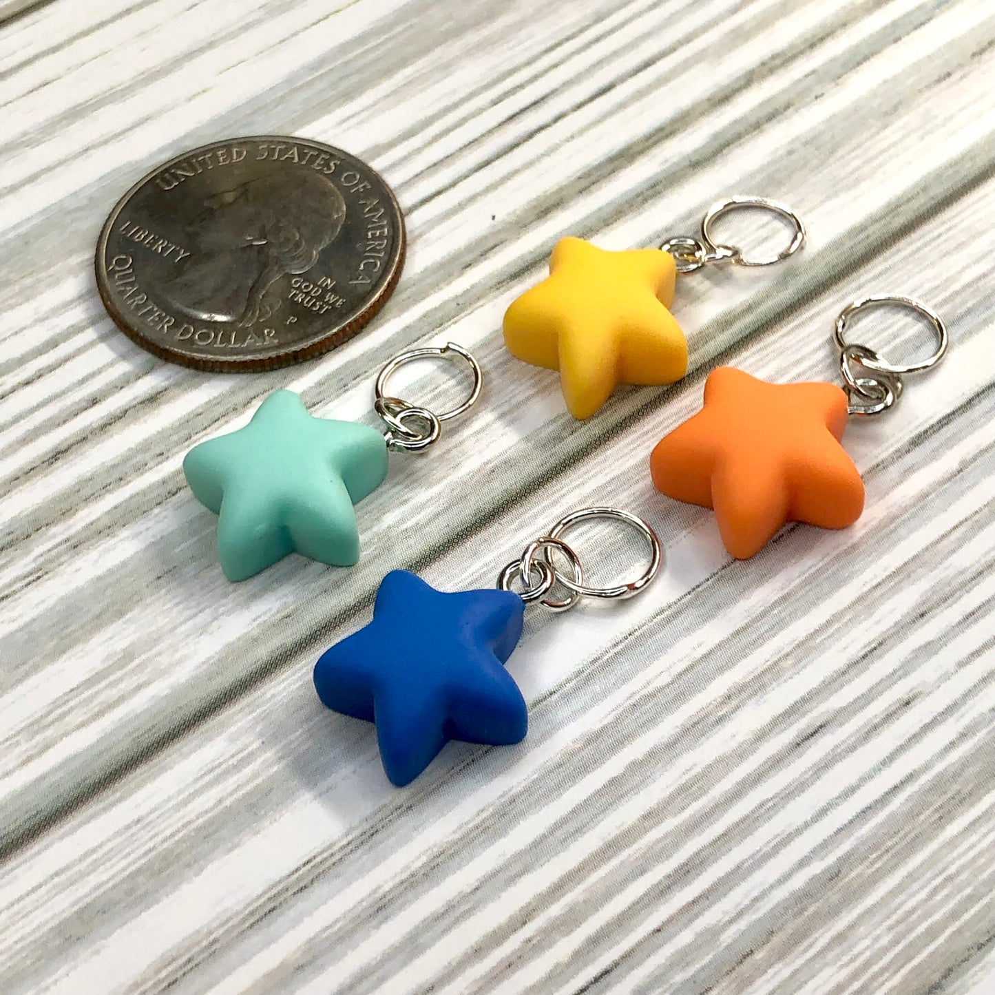 Under the Sea Stars 4pcs Stitch Markers Set