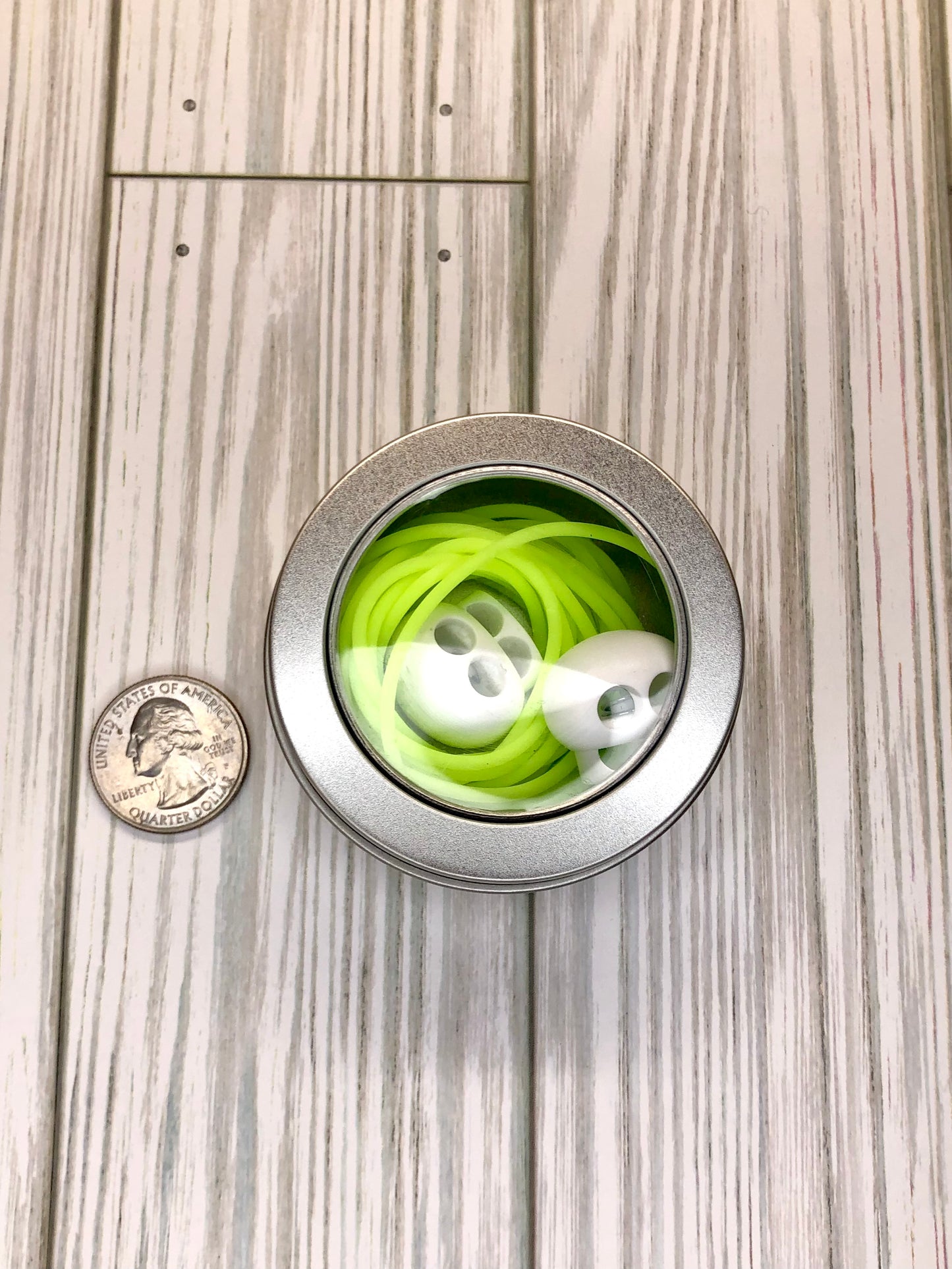 Stitch Keeping Cord And Stitch Stopper Kit for Knitting by Sierra and Pine - Lime Green