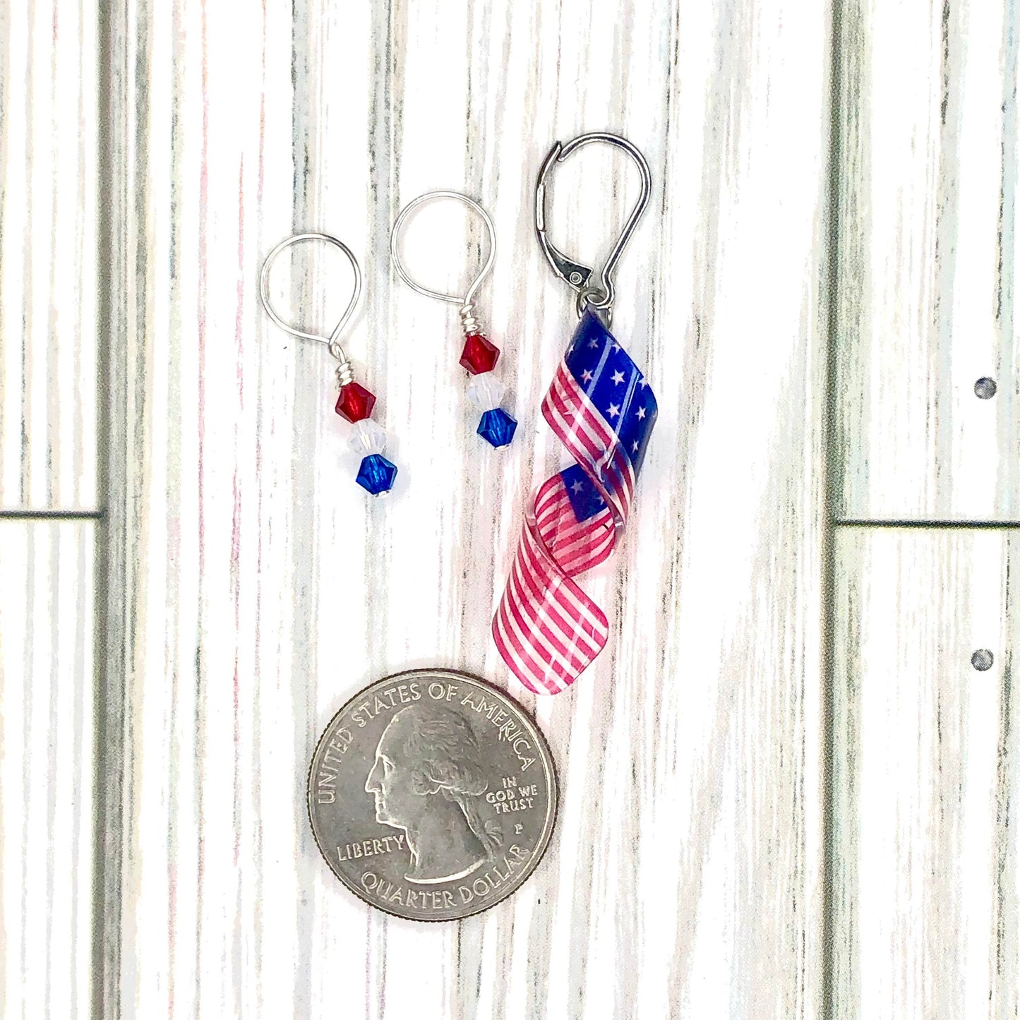 American Pride Stitch Markers & Progress Keeper 3-pcs Set - Sierra and Pine