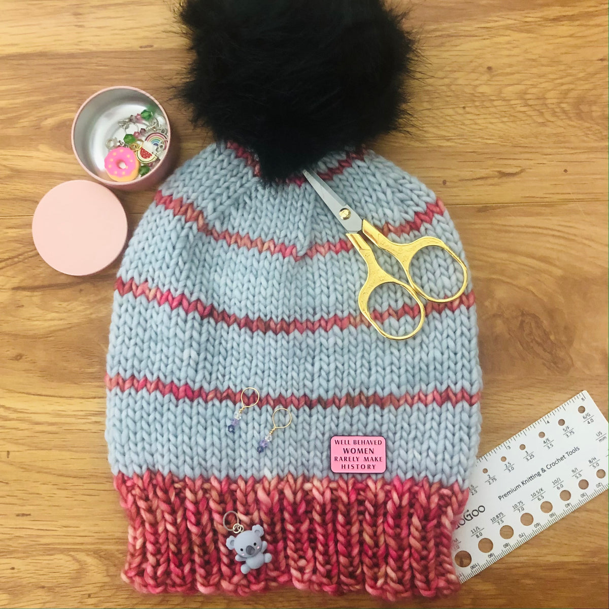 Point Reyes Slouchy Hat Knitting Pattern | Quick and Easy Hat Knitting ...