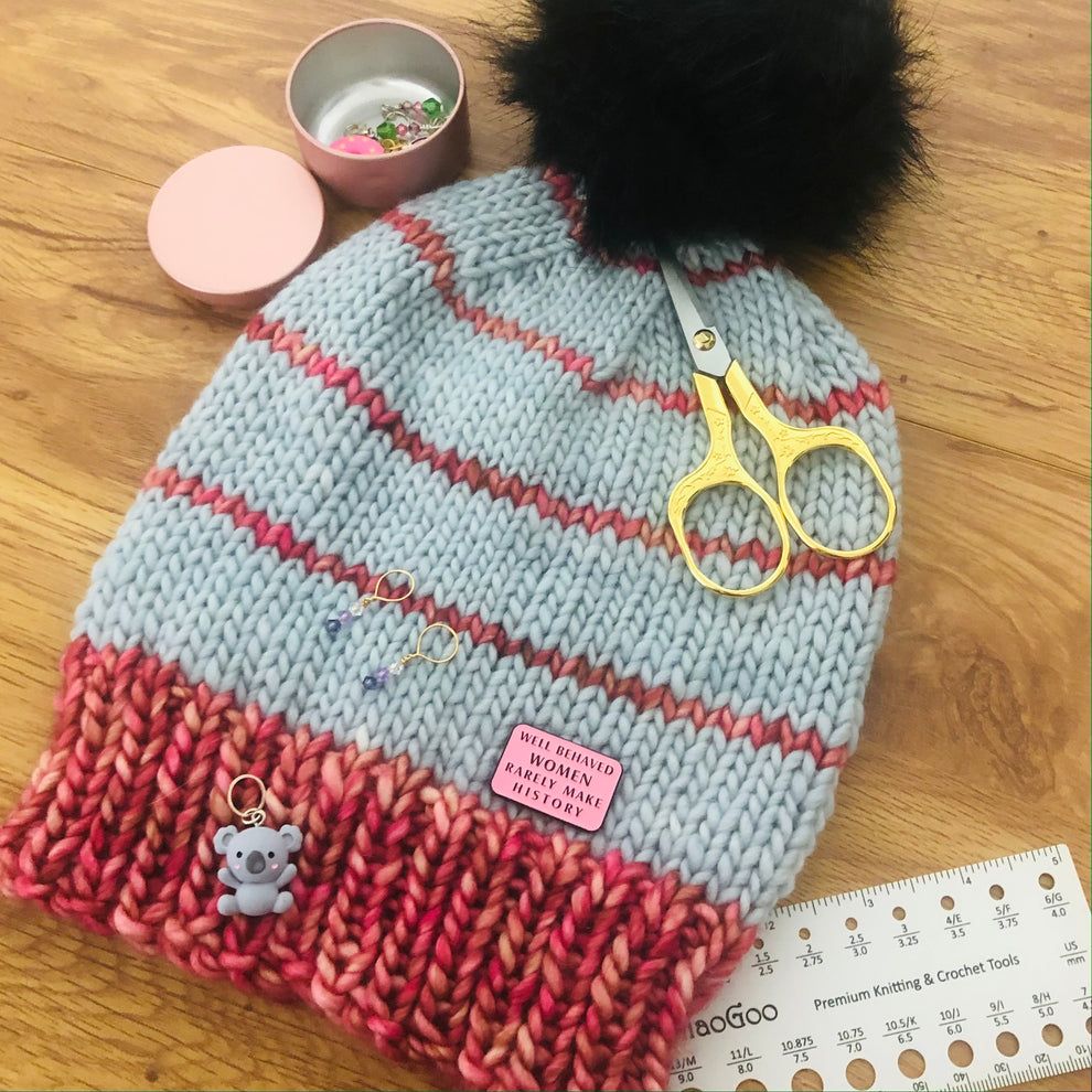 Point Reyes Slouchy Hat Knitting Pattern | Quick and Easy Hat Knitting ...