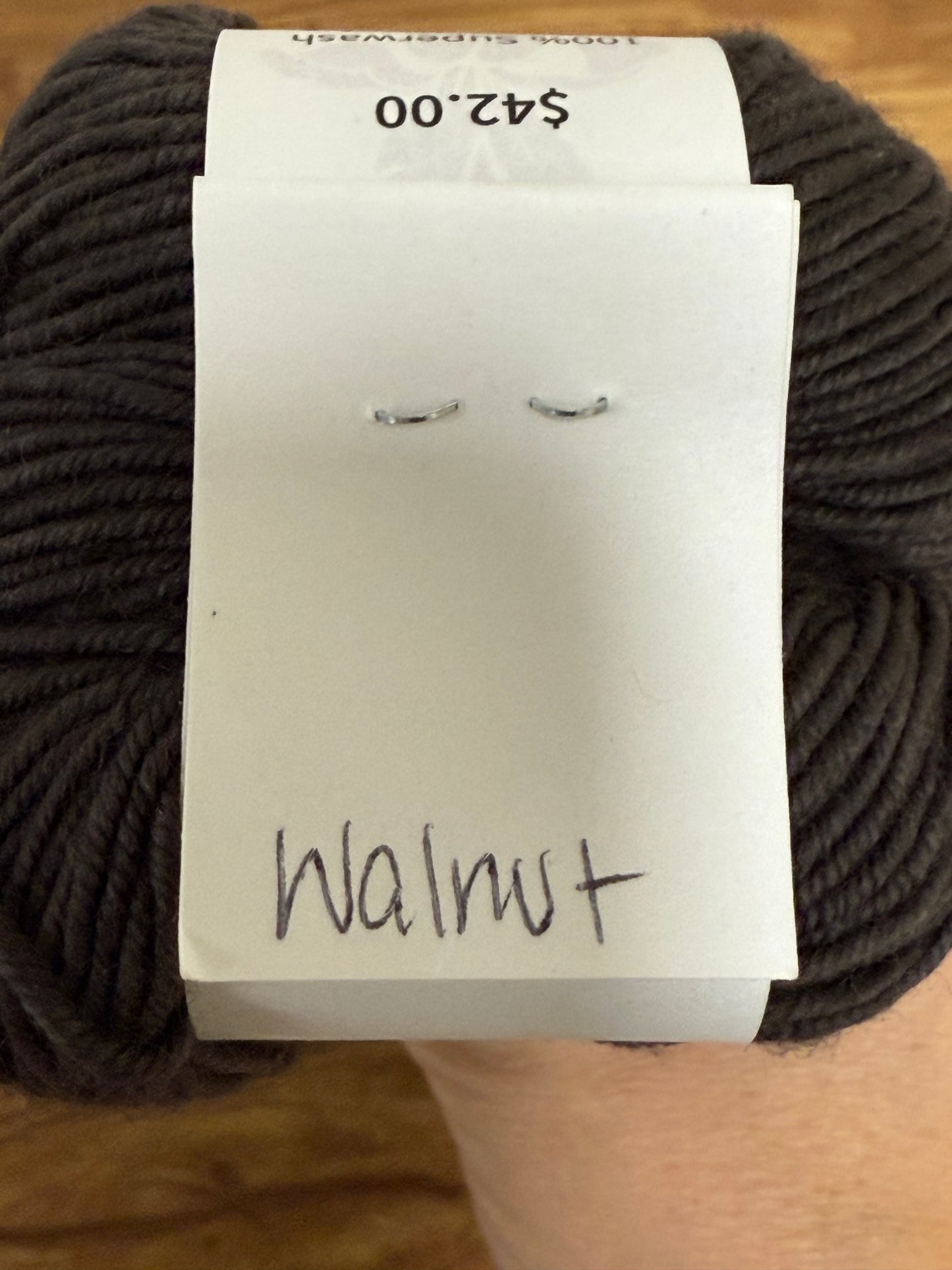 DESTASH: Miss Babs Keira Sport-weight yarns in colors Walnut (1) & Palm Valley (2)