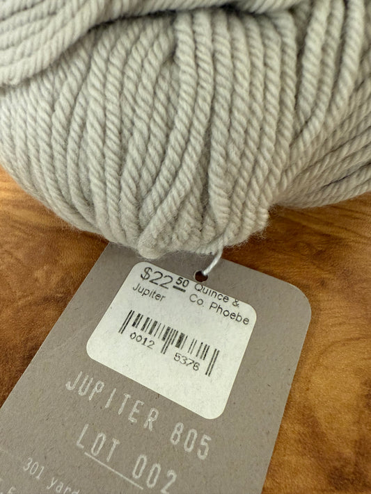 DESTASH: 2 skeins of Quince & Co. Phoebe in Colorway Jupiter