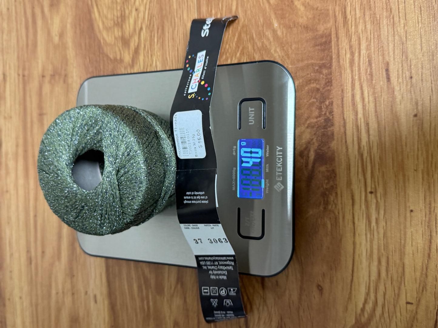 DESTASH: 1 skein of Tahki Yarns Stella - Green