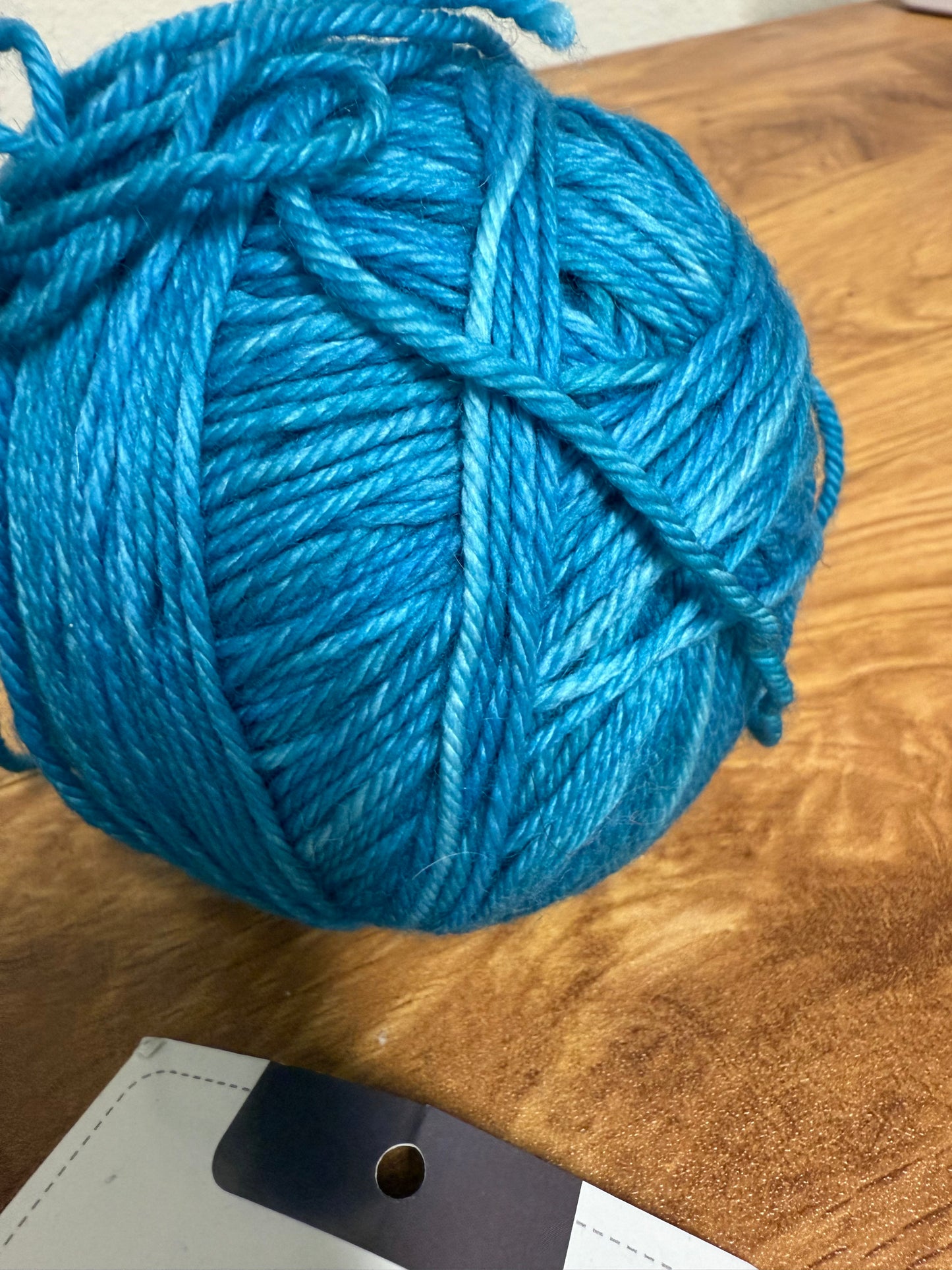 DESTASH: 1 Skein of Mystery Yarn - Electric Blue