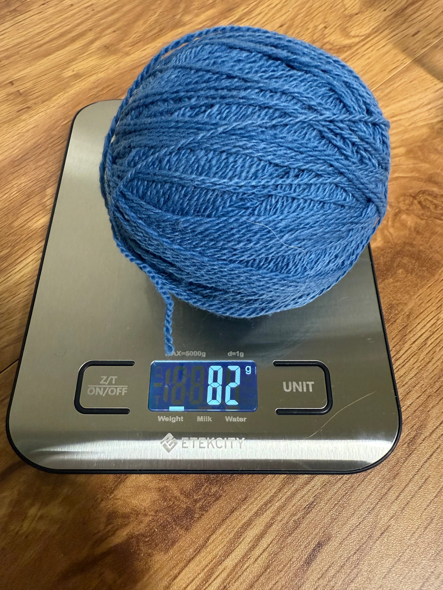 DESTASH: 82 g of Sincere Sheep Cormo Fingering - Blue