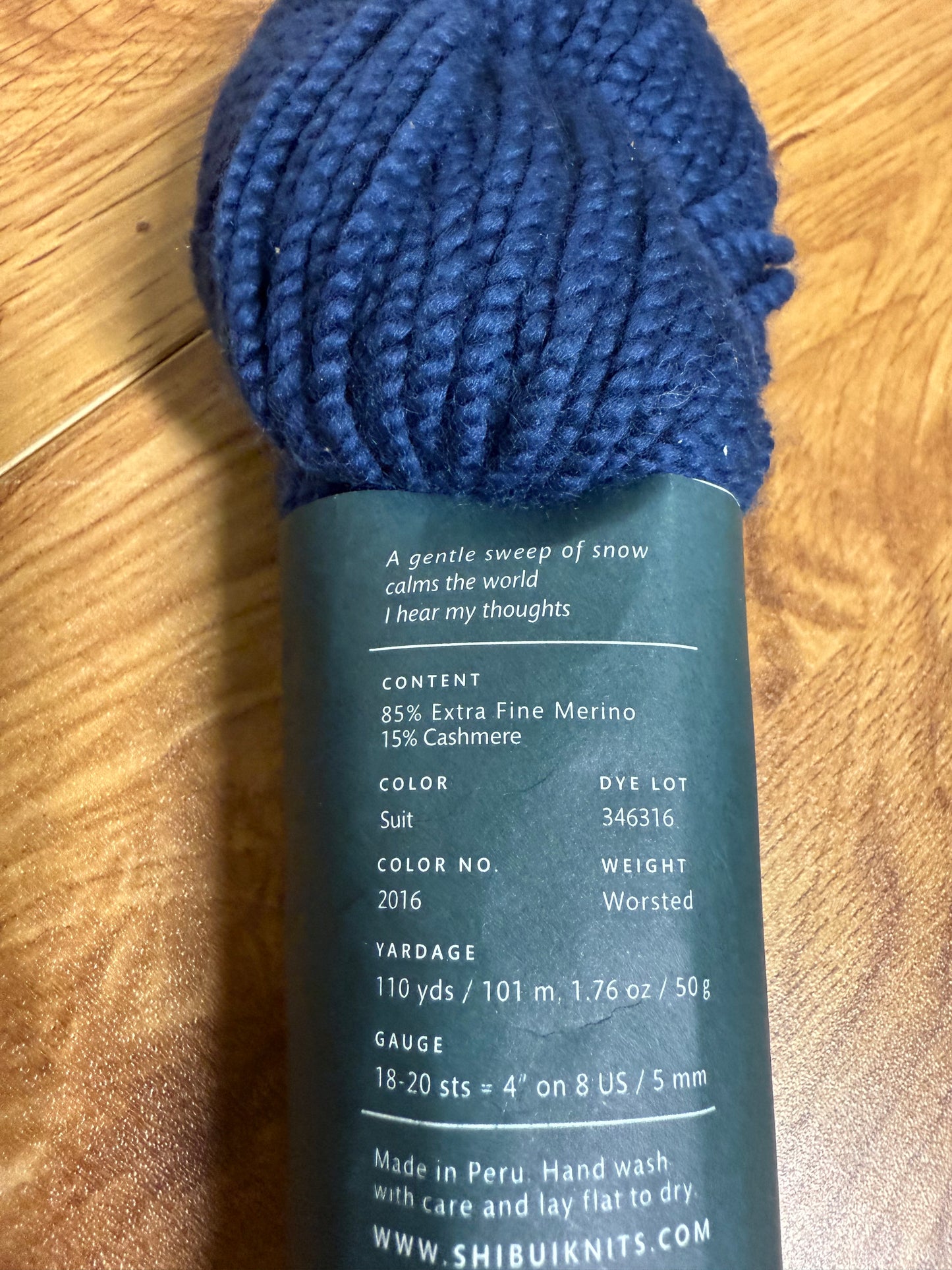DESTASH: 2.8 skeins of Shubui Knits Drift in Gray, Navy and Teal