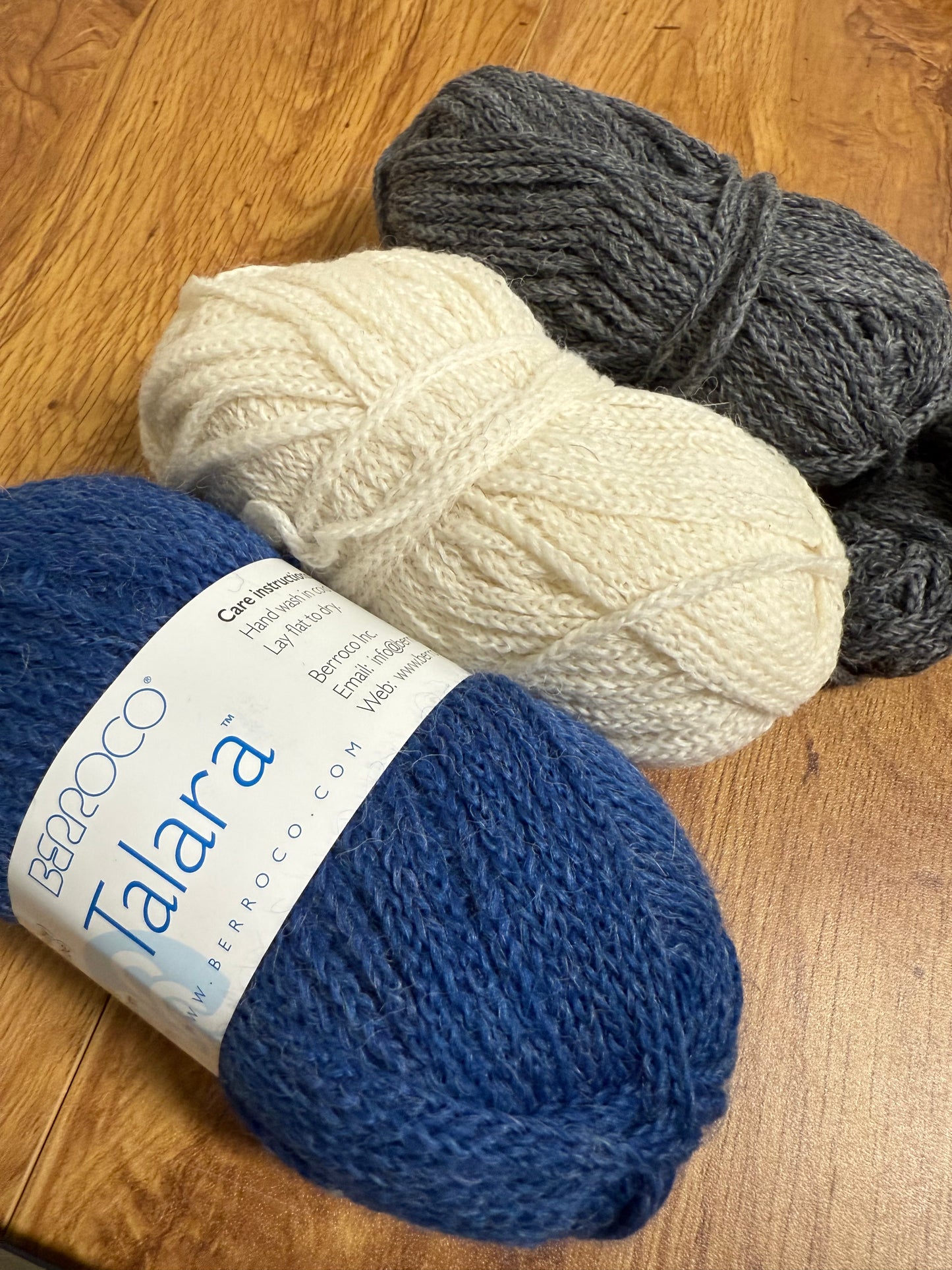 DESTASH: LEFTOVERS: Berocco Talara in 3 colors = 125g