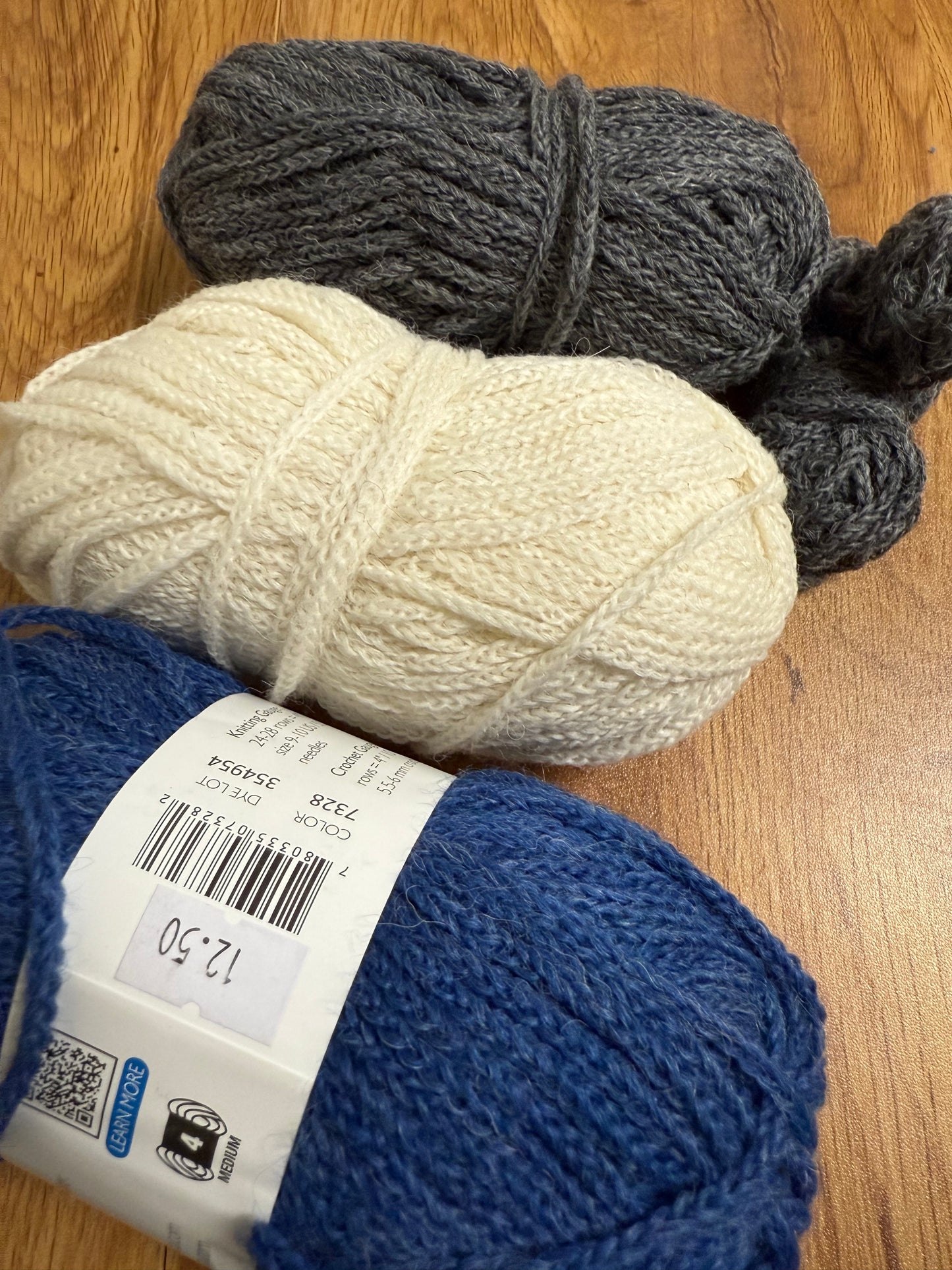 DESTASH: LEFTOVERS: Berocco Talara in 3 colors = 125g