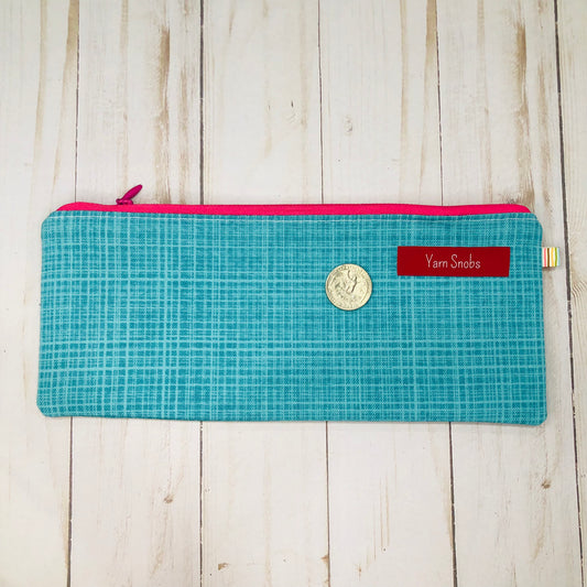 Teal Long Notions Pouch by Sierra and Pine