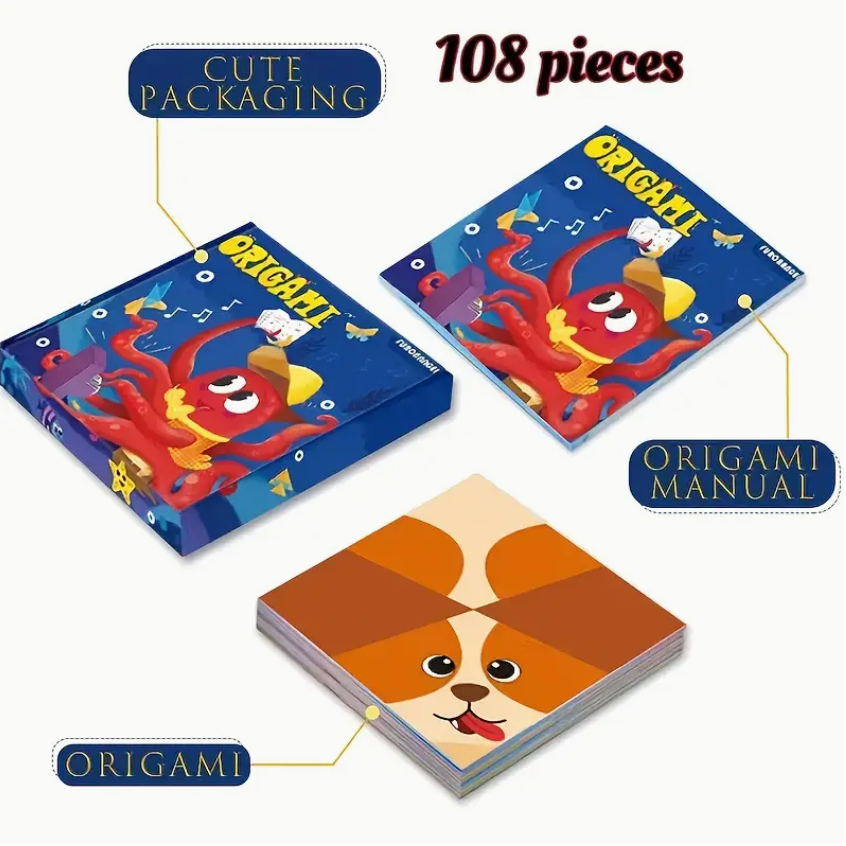 Origami Kit - 108 pages and 54 designs