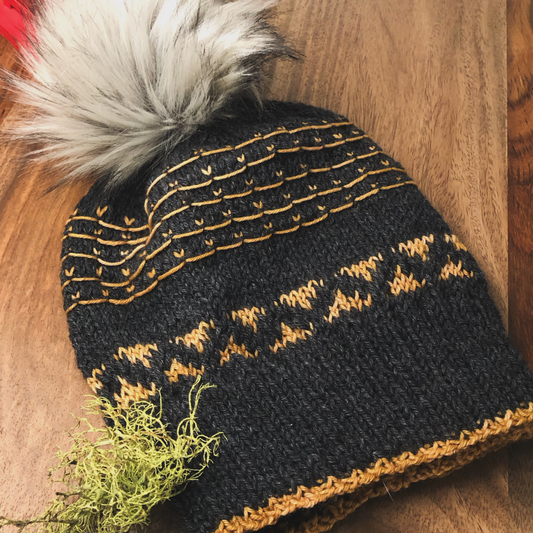 Point Reyes Slouchy Hat Knitting Pattern by Sierra and Pine
