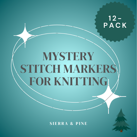 Mystery Stitch Markers Set for Knitting - Pack of 12