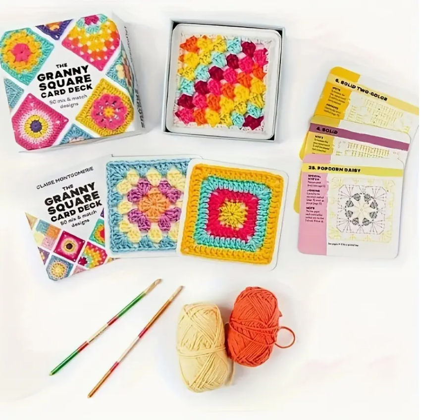 The Granny Square Card Deck - 50 mix & match designs