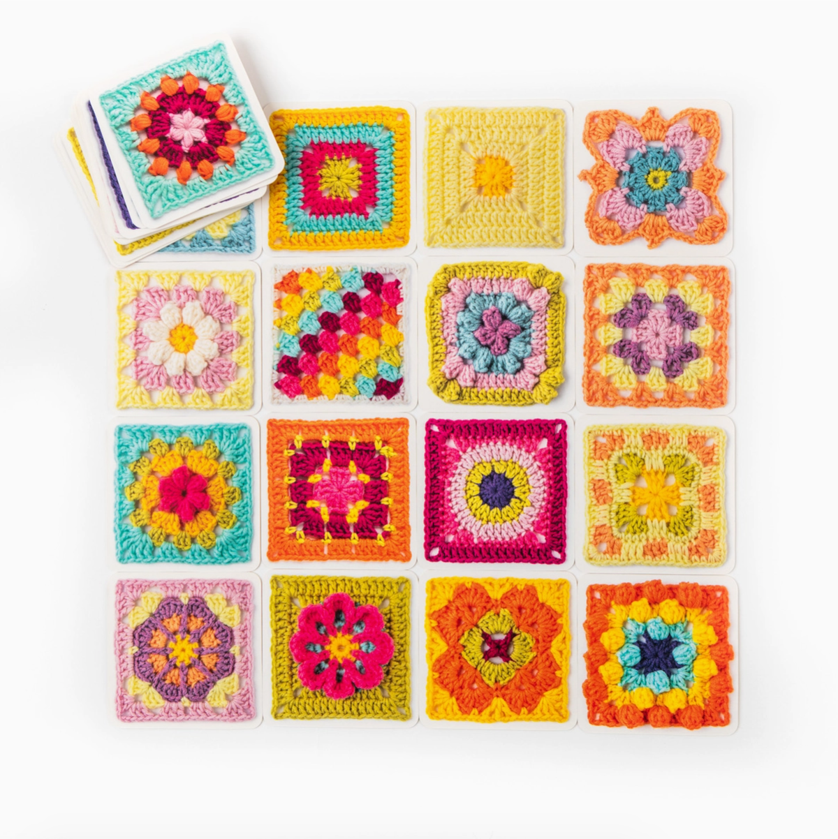 The Granny Square Card Deck - 50 mix & match designs