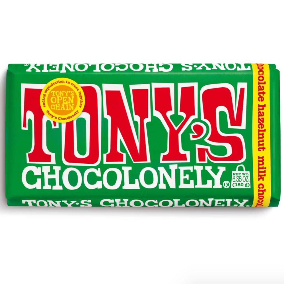 Tony's Chocolonely Milk Chocolate Hazelnut Bar