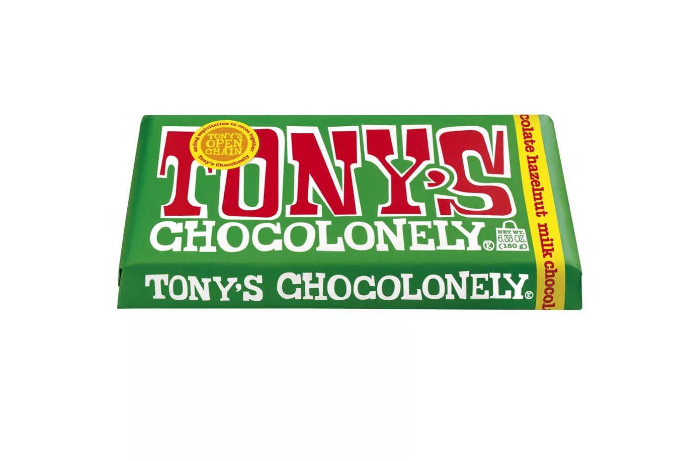 Tony's Chocolonely Milk Chocolate Hazelnut Bar