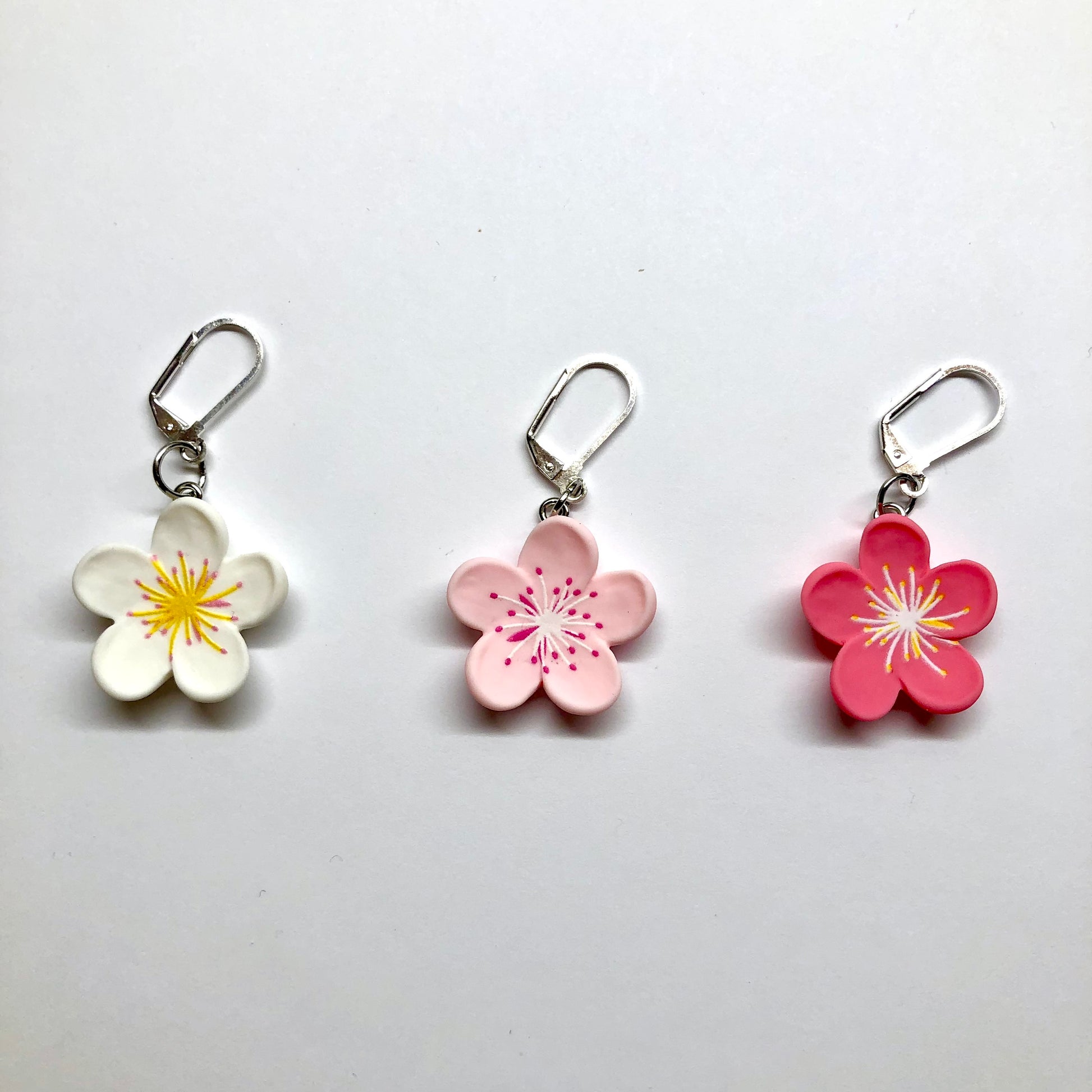 Flowery Progress Keepers For Knitting or Crochet