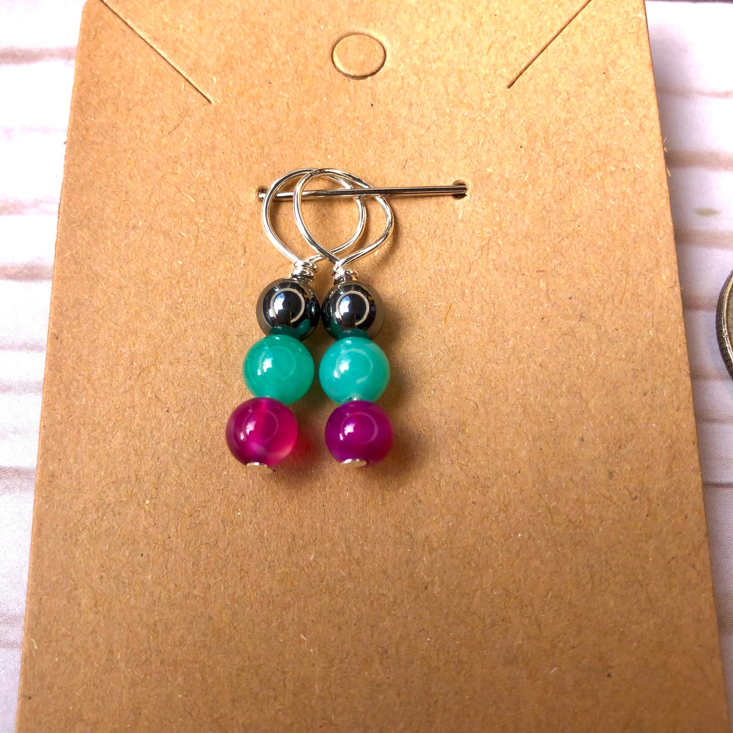 Roses and Raspberries 2pcs Stitch Markers Set