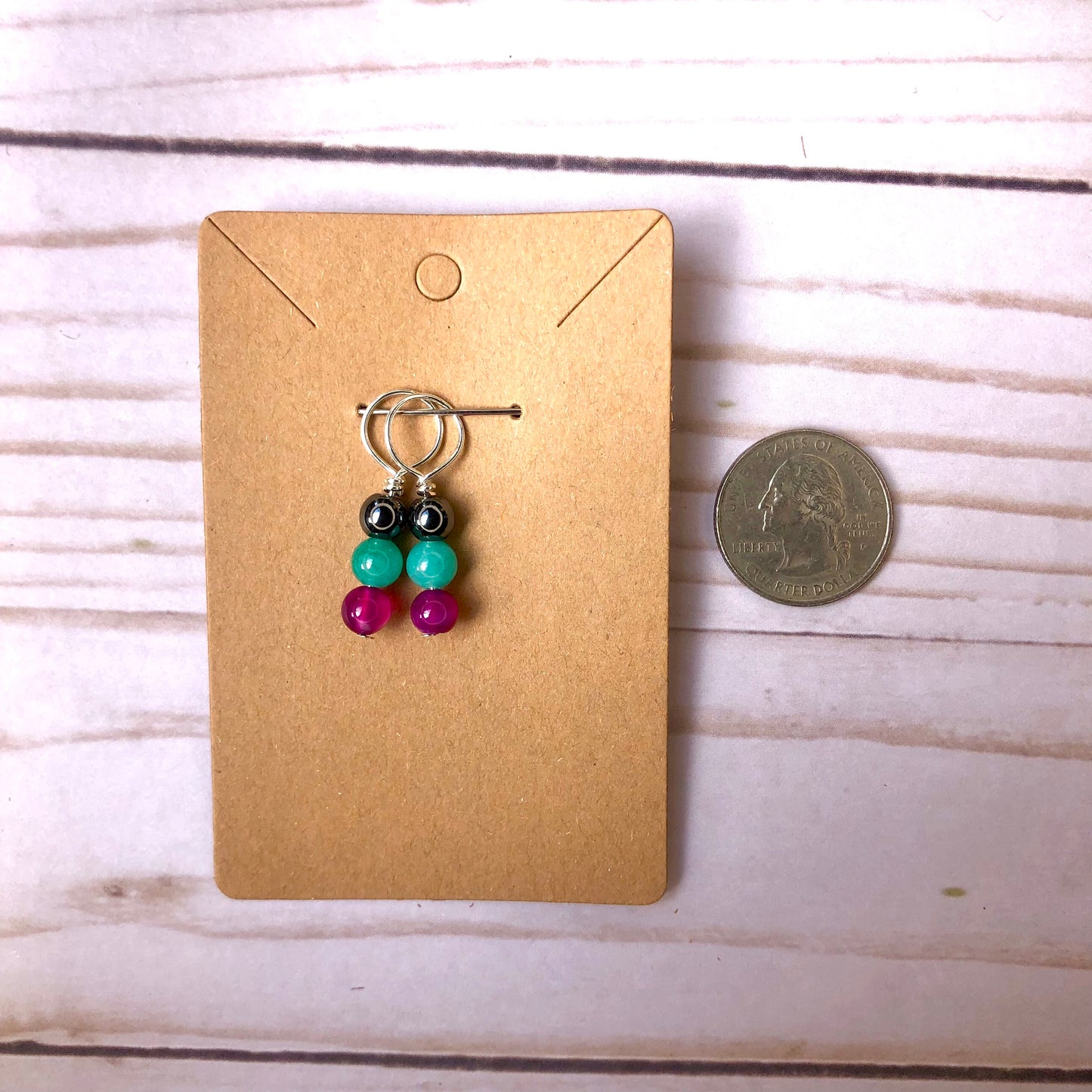 Roses and Raspberries 2pcs Stitch Markers Set